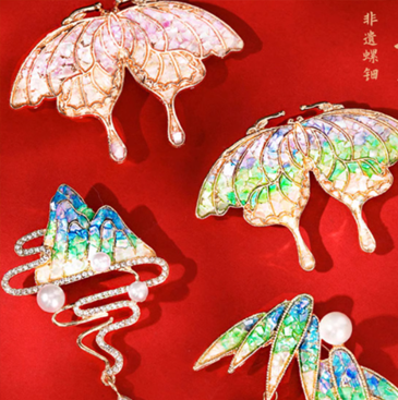 螺钿发簪DIY非遗手工制作
